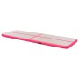Inflatable gymnastics mat with pump 800x100x10 cm PVC pink by vidaXL, Pilates and yoga mats - Ref: Foro24-91927, Price: 268,5...