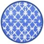 Alfombra de exterior ARAKIL azul y blanca Ø160 cm PP de vidaXL, Protectores para exterior - Ref: Foro24-368491, Precio: 24,28...