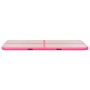 Inflatable gymnastics mat with pump 800x100x10 cm PVC pink by vidaXL, Pilates and yoga mats - Ref: Foro24-91927, Price: 268,5...