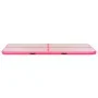 Inflatable gymnastics mat with pump 800x100x10 cm PVC pink by vidaXL, Pilates and yoga mats - Ref: Foro24-91927, Price: 265,0...