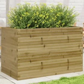 Eingelassener Kiefernholz-Pflanzkasten 110x60x68,5 cm von vidaXL, Töpfe und Pflanzgefäße - Ref: Foro24-3282508, Preis: 250,91...