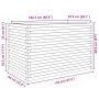 Jardinera madera de pino impregnada 110x60x68,5 cm by vidaXL, Pots and planters - Ref: Foro24-3282508, Price: 250,91 €, Disco...