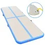 Inflatable gymnastics mat with pump 800x100x10 cm PVC blue by vidaXL, Pilates and yoga mats - Ref: Foro24-91928, Price: 265,3...