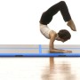 Aufblasbare Gymnastikmatte mit Pumpe 800x100x10 cm PVC blau von vidaXL, Pilates und Yogamatten - Ref: Foro24-91928, Preis: 22...
