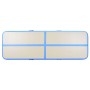 Aufblasbare Gymnastikmatte mit Pumpe 800x100x10 cm PVC blau von vidaXL, Pilates und Yogamatten - Ref: Foro24-91928, Preis: 22...
