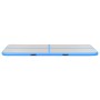 Inflatable gymnastics mat with pump 800x100x10 cm PVC blue by vidaXL, Pilates and yoga mats - Ref: Foro24-91928, Price: 220,5...