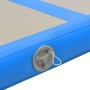 Aufblasbare Gymnastikmatte mit Pumpe 800x100x10 cm PVC blau von vidaXL, Pilates und Yogamatten - Ref: Foro24-91928, Preis: 22...