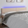 Cabecero con LED cuero sintético color capuchino 160x5x78/88 cm en Cabeceros y pies de cama | Comprar online en Foro24