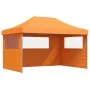 Faltbare Pop-Up-Partyzelt mit 3 orangefarbenen Seitenwänden. von vidaXL, Zelte und Pavillons - Ref: Foro24-4004969, Preis: 18...
