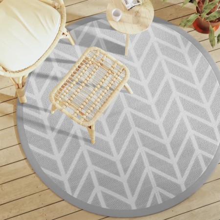 ARAKIL Outdoor-Teppich grau Ø160 cm PP von vidaXL, Outdoor-Protektoren - Ref: Foro24-368549, Preis: 30,37 €, Rabatt: %