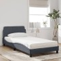 Bett mit dunkelgrauer Samtmatratze 100x200 cm von vidaXL, Betten und Lattenroste - Ref: Foro24-3208352, Preis: 263,72 €, Raba...