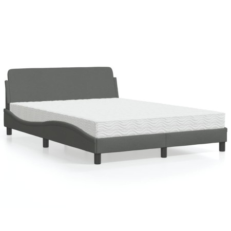 Bett mit dunkelgrauer Stoffmatratze 120x200 cm von vidaXL, Betten und Lattenroste - Ref: Foro24-3208365, Preis: 320,67 €, Rab...