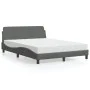 Bed with dark gray fabric mattress 120x200 cm by vidaXL, Beds and slatted bases - Ref: Foro24-3208365, Price: 315,39 €, Disco...