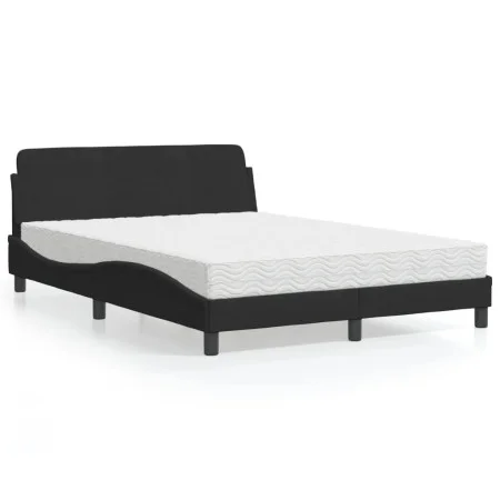 Bett mit schwarzer Samtmatratze 120x200 cm von vidaXL, Betten und Lattenroste - Ref: Foro24-3208373, Preis: 312,08 €, Rabatt: %