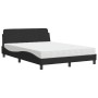 Cama con colchón terciopelo negro 120x200 cm de vidaXL, Camas y somieres - Ref: Foro24-3208373, Precio: 317,73 €, Descuento: %