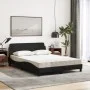 Bed with black fabric mattress 140x190 cm by vidaXL, Beds and slatted bases - Ref: Foro24-3208386, Price: 335,40 €, Discount: %