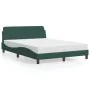 Cama con colchón terciopelo verde oscuro 140x200 cm de vidaXL, Camas y somieres - Ref: Foro24-3208414, Precio: 368,52 €, Desc...