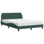 Bett mit dunkelgrüner Samtmatratze 140x200 cm von vidaXL, Betten und Lattenroste - Ref: Foro24-3208414, Preis: 346,91 €, Raba...