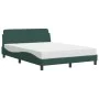 Cama con colchón terciopelo verde oscuro 140x200 cm de vidaXL, Camas y somieres - Ref: Foro24-3208414, Precio: 368,52 €, Desc...