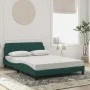 Cama con colchón terciopelo verde oscuro 140x200 cm de vidaXL, Camas y somieres - Ref: Foro24-3208414, Precio: 368,52 €, Desc...