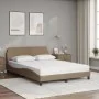 Cama con colchón cuero sintético capuchino 140x200 cm de vidaXL, Camas y somieres - Ref: Foro24-3208421, Precio: 375,93 €, De...