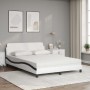 Bett mit schwarz-weißer Kunstledermatratze 140x200 cm von vidaXL, Betten und Lattenroste - Ref: Foro24-3208423, Preis: 380,25...