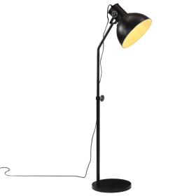 Lámpara de pie negra 25 W E27 30x30x90-150 cm