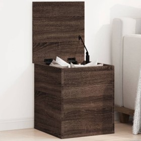 Caja de almacenaje madera ingeniería roble marrón 40x42x46 cm by vidaXL, Storage trunks - Ref: Foro24-840652, Price: 47,42 €,...