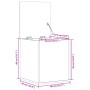 Caja de almacenaje madera ingeniería roble marrón 40x42x46 cm by vidaXL, Storage trunks - Ref: Foro24-840652, Price: 47,42 €,...