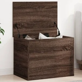 Caja de almacenaje madera ingeniería roble marrón 60x42x46 cm by vidaXL, Storage trunks - Ref: Foro24-840659, Price: 63,43 €,...