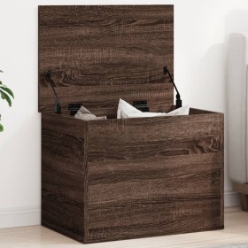 Caja de almacenaje madera ingeniería roble marrón 60x42x46 cm by vidaXL, Storage trunks - Ref: Foro24-840659, Price: 64,49 €,...