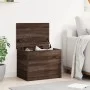 Caja de almacenaje madera ingeniería roble marrón 60x42x46 cm by vidaXL, Storage trunks - Ref: Foro24-840659, Price: 63,43 €,...