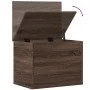 Caja de almacenaje madera ingeniería roble marrón 60x42x46 cm by vidaXL, Storage trunks - Ref: Foro24-840659, Price: 63,43 €,...