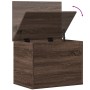 Caja de almacenaje madera ingeniería roble marrón 60x42x46 cm by vidaXL, Storage trunks - Ref: Foro24-840659, Price: 64,49 €,...