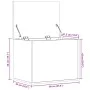 Caja de almacenaje madera ingeniería roble marrón 60x42x46 cm by vidaXL, Storage trunks - Ref: Foro24-840659, Price: 63,43 €,...