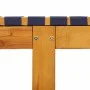 Liegestuhl mit massivem Akazienholz und dunkelblauem Stofftisch von vidaXL, Liegen - Ref: Foro24-3214215, Preis: 153,66 €, Ra...