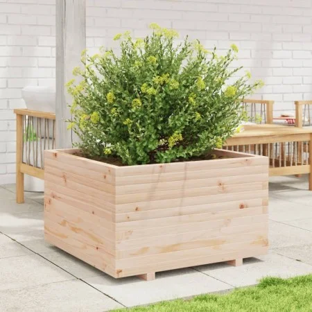 Jardinera madera maciza de pino 80x80x49,5 cm de vidaXL, Maceteros y jardineras - Ref: Foro24-3282529, Precio: 174,60 €, Desc...