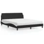 Bett mit schwarz-weißer Kunstledermatratze 160x200 cm von vidaXL, Betten und Lattenroste - Ref: Foro24-3208442, Preis: 367,24...