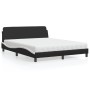 Bett mit schwarz-weißer Kunstledermatratze 160x200 cm von vidaXL, Betten und Lattenroste - Ref: Foro24-3208442, Preis: 389,22...