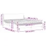 Bett mit schwarz-weißer Kunstledermatratze 160x200 cm von vidaXL, Betten und Lattenroste - Ref: Foro24-3208442, Preis: 367,24...