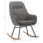Light gray fabric rocking chair by vidaXL, Rocking chairs - Ref: Foro24-289537, Price: 144,64 €, Discount: %