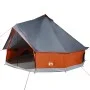 Tienda familiar tipi 10 personas impermeable gris naranja de vidaXL, Tiendas de campaña - Ref: Foro24-94596, Precio: 231,96 €...