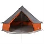 Tienda familiar tipi 10 personas impermeable gris naranja de vidaXL, Tiendas de campaña - Ref: Foro24-94596, Precio: 231,96 €...