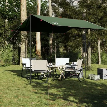 Lona de camping impermeable verde 300x294 cm de vidaXL, Tiendas de campaña - Ref: Foro24-94652, Precio: 36,15 €, Descuento: %
