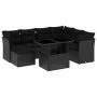 Set de sofás de jardín 8 piezas y cojines ratán sintético negro by vidaXL, Garden sets - Ref: Foro24-3266755, Price: 549,17 €...