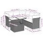 Set de sofás de jardín 6 piezas y cojines ratán sintético negro by vidaXL, Garden sets - Ref: Foro24-3266575, Price: 441,75 €...