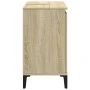 Armario de lavabo madera contrachapada roble Sonoma 58x33x60 cm de vidaXL, Tocadores de baño - Ref: Foro24-847408, Precio: 57...