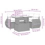 Gartenmöbel-Set 5-teilig mit schwarzen Polstern aus synthetischem Rattan von vidaXL, Gartensets - Ref: Foro24-3268505, Preis:...