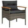Set de sofá de jardín 3 pzas y cojines ratán sintético gris by vidaXL, Garden sets - Ref: Foro24-368405, Price: 205,80 €, Dis...