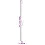 Mango de horquilla de rastrillo acero negro Ø3,5x127,5 cm by vidaXL, livestock feeding - Ref: Foro24-172482, Price: 15,96 €, ...